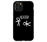 Funny Stickman, ça va ? Cartoon Be Kind Good Help Support Coque pour iPhone 11 Pro