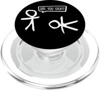 Funny Stickman, ça va ? Cartoon Be Kind Good Help Support PopSockets PopGrip pour MagSafe