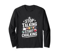 Funny Stop Talking Start Craie de Billard Manche Longue