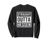 Funny Straight Outta Hessen Hessian Black Sweatshirt