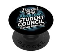 Funny Student Council Vibes School Election Day PopSockets PopGrip Adhésif