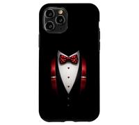 Funny Suit Costume Formal Bow Tie Halloween Tuxedo Coque pour iPhone 11 Pro