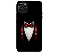 Funny Suit Costume Formal Bow Tie Halloween Tuxedo Coque pour iPhone 11 Pro Max