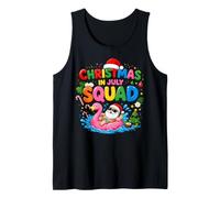 Funny Summer Vacation Xmas Holiday, Christmas in July Squad Débardeur