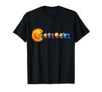 Funny Sun Système planétaire Étoiles Mangeant des planètes Astronomie T-Shirt