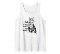 Funny Sunglasses Live Laugh Leave Me Alone Tabby Cat Lover Débardeur