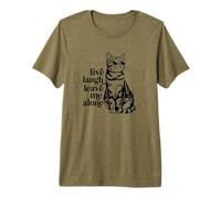 Funny Sunglasses Live Laugh Leave Me Alone Tabby Cat Lover T-Shirt Haut de Gamme