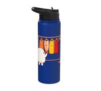 Funny Sushi Rice Character Shopping for Neta Outfits Cute Stainless Steel Insulated Water Bottle