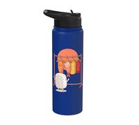 Funny Sushi Rice Character Shopping for Neta Outfits Cute Stainless Steel Insulated Water Bottle