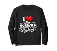 Funny Sweet I Love My Husband Typographie Sarcastique Romantique Manche Longue