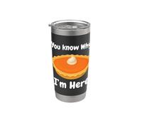 Funny Sweet Potato Pie You Know Why I'm Here Gobelet isotherme en acier inoxydable double paroi