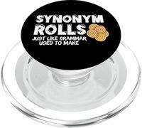 Funny Synonym Rolls Graphic Grammar Teacher Pun PopSockets PopGrip pour MagSafe