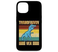 Funny T Rex Dinosaur Cartoon Retro Speech Gag Coque pour iPhone 13