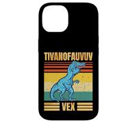 Funny T Rex Dinosaur Cartoon Retro Speech Gag Coque pour iPhone 14