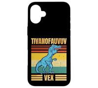 Funny T Rex Dinosaur Cartoon Retro Speech Gag Coque pour iPhone 16 Plus