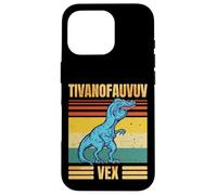 Funny T Rex Dinosaur Cartoon Retro Speech Gag Coque pour iPhone 16 Pro