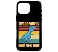 Funny T Rex Dinosaur Cartoon Retro Speech Gag Coque pour iPhone 16 Pro Max