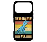 Funny T Rex Dinosaur Cartoon Retro Speech Gag Coque pour iPhone 17 Pro