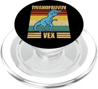 Funny T Rex Dinosaur Cartoon Retro Speech Gag PopSockets PopGrip pour MagSafe