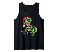 Funny T-Rex Dinosaur, Christmas New Year Cartoon Graphic Débardeur