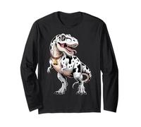 Funny T-Rex Dinosaur Cow Moo-Rannosaurus Boys Manche Longue