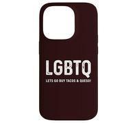 Funny Taco Design - LGBTQ Let's Go Buy Tacos & Queso Coque pour iPhone 14 Pro