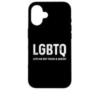 Funny Taco Design - LGBTQ Let's Go Buy Tacos & Queso Coque pour iPhone 16