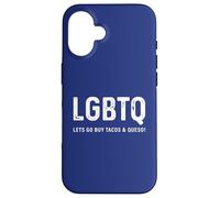 Funny Taco Design - LGBTQ Let's Go Buy Tacos & Queso Coque pour iPhone 16