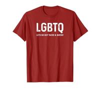 Funny Taco Design - LGBTQ Let's Go Buy Tacos & Queso T-Shirt
