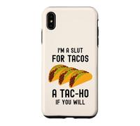 Funny Taco I'm A Slut for Tacos Cute Adorable Kawaii Food Coque pour iPhone XS Max