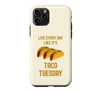 Funny Taco Live Every Day Like It's Taco Tuesday Cute Food Coque pour iPhone 11 Pro