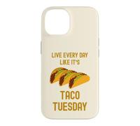 Funny Taco Live Every Day Like It's Taco Tuesday Cute Food Coque pour iPhone 14