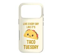 Funny Taco Live Every Day Like It's Taco Tuesday Cute Food Coque pour iPhone 17 Pro