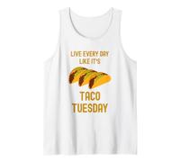 Funny Taco Live Every Day Like It's Taco Tuesday Cute Food Débardeur