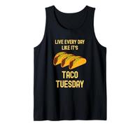 Funny Taco Live Every Day Like It's Taco Tuesday Cute Food Débardeur