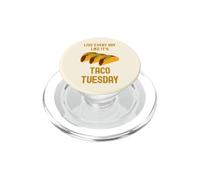 Funny Taco Live Every Day Like It's Taco Tuesday Cute Food PopSockets PopGrip pour MagSafe