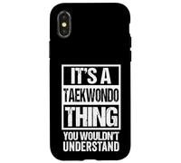 Funny Taekwondo Quote Korea Taekwon-Do Fan Fighter Coque pour iPhone X/XS