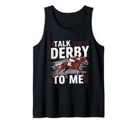 Funny Talk Derby to Me Motif Course de Chevaux Débardeur
