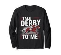 Funny Talk Derby to Me Motif Course de Chevaux Manche Longue