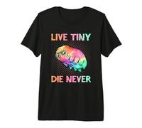 Funny Tardigrade Live Tiny Die Never Science Nerd STEM Humour T-Shirt Haut de Gamme