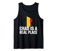 Funny Tchad is A Place Real Flag Map Pride Travel Souvenir Débardeur