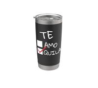 Funny Te Amo Tequila | Mexican Cinco de Mayo Drinking Party Gobelet isotherme en acier inoxydable double paroi