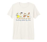 Funny Teacher Duck Humour, Teaching Fueled by Love T-Shirt Haut de Gamme