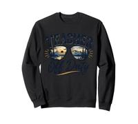 Funny Teacher Off Duty Montagne Coucher de Soleil Vacances d'été Sweatshirt