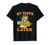 Funny Teacher Squelette 6 7 Meme Six Seven Squelette 67 Days T-Shirt