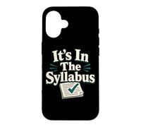 Funny Teacher Syllabus Classroom Professor Humour Coque pour iPhone 16