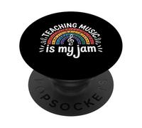 Funny Teaching Music is My Jam Saying Professor PopSockets PopGrip Adhésif