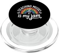 Funny Teaching Music is My Jam Saying Professor PopSockets PopGrip pour MagSafe