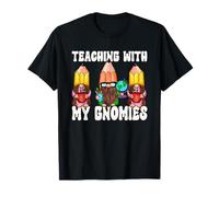 Funny Teaching with My Gnomies 100 Days of School Gnomes T-Shirt