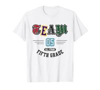 Funny Team 05 Premier Jour d'école de cinquième année T-Shirt